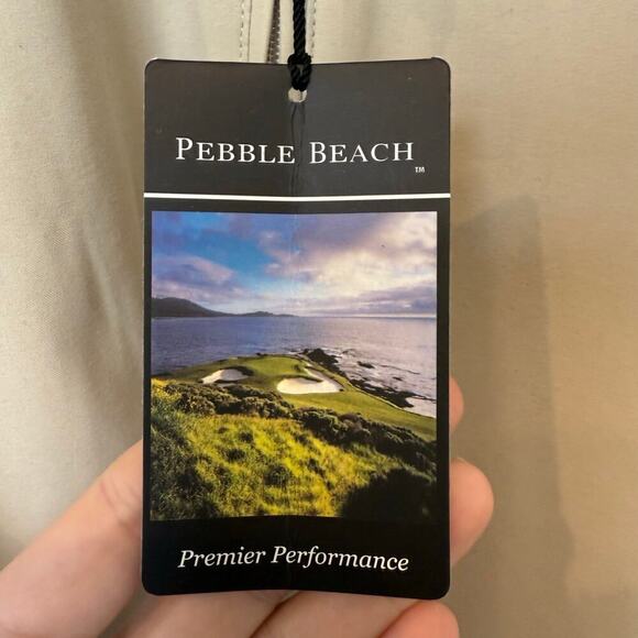 Pebble Beach Performance Pullover Jacket Mens XXL Beige Golf Water Resistant‎ - Picture 4 of 11